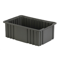 Contenant Divider Box, Poly&eacute;thyl&egrave;ne, 15,5" la x 9,9" p x 6" h, Gris Air Extreme Inc.