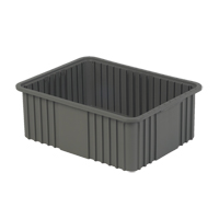 Contenant Divider Box, Poly&eacute;thyl&egrave;ne, 20,9" la x 15,9" p x 8" h, Gris Air Extreme Inc.