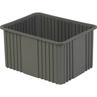 Contenant Divider Box, Poly&eacute;thyl&egrave;ne, 20,9" la x 15,9" p x 12" h, Gris Air Extreme Inc.