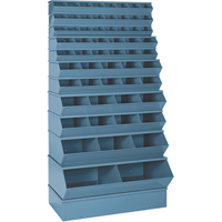 Sectional Bin Units, 100 lbs. Cap., 37" W x 8" D x 4-1/2" H, Blue Air Extreme Inc.