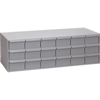 Casiers &agrave; tiroirs industriels, 18 tiroirs, 33-3/4" la x 11-5/8" p x 10-7/8" h, Gris Air Extreme Inc.