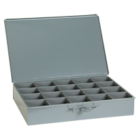Boîtes &agrave; fond courb&eacute;, Acier, 20 compartiments, 18" la x 12" p, 3" h, Gris Air Extreme Inc.