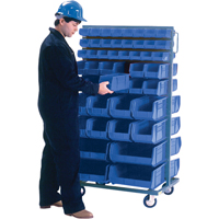 Support mobile deux c&ocirc;t&eacute;s pour bacs, &agrave; deux c&ocirc;t&eacute;s, 96 bacs, 36" la x 24" p x 63" h Air Extreme Inc.