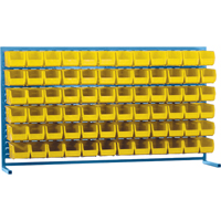 Rayonnage &agrave; persienne avec bacs, 72 bacs, 72" la x 15" p x 40" h Air Extreme Inc.