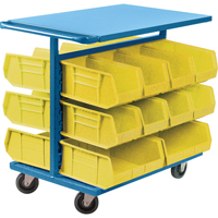 Chariot &agrave; bacs avec bacs, &agrave; deux c&ocirc;t&eacute;s, 20 bacs, 24" la x 38-1/2" p x 36-1/2" h Air Extreme Inc.
