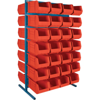 Double-Sided Stationary Bin Rack, 36" W x 24" D x 61" H, 56 Bins Air Extreme Inc.