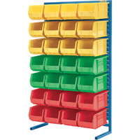 Stationary Bin Racks  -Single-Sided - Rack Only, 36" W x 12" D x 61" H Air Extreme Inc.