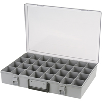 Compartment Case, Plastic, 32 Slots, 18-1/2" W x 13" D x 3" H, Grey Air Extreme Inc.