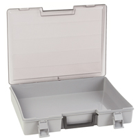Compartment Case, Plastic, 15-1/2" W x 11-3/4" D x 2-1/2" H, Grey Air Extreme Inc.