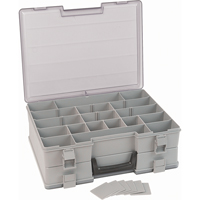 Compartment Case, Plastic, 48 Slots, 15-1/2" W x 11-3/4" D x 5" H, Grey Air Extreme Inc.