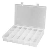 Compact Polypropylene Compartment Cases, 11" W x 6-3/4" D x 1-3/4" H, 18 Compartments Air Extreme Inc.