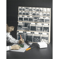 Tip-Out Bins Modular Storage System, 23-5/8" W x 2-1/2" D x 3-1/8" H, 9 Drawers Air Extreme Inc.