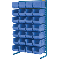 Single-Sided Stationary Bin Rack, 36" W x 12" D x 61" H, 28 Bins Air Extreme Inc.
