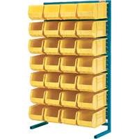 Single-Sided Stationary Bin Rack, 36" W x 12" D x 61" H, 28 Bins Air Extreme Inc.