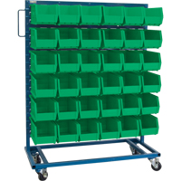 Support mobile pour bacs &agrave; un c&ocirc;t&eacute;, &agrave; un c&ocirc;t&eacute;, 36 bacs, 36" la x 16" p x 46-1/2" h Air Extreme Inc.