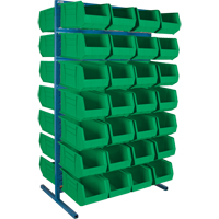 Double-Sided Stationary Bin Rack, 61" W x 56" D x 24" H, 56 Bins Air Extreme Inc.