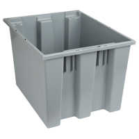 Stack & Nest Totes, 13" x 19.5" x 15.5", Grey Air Extreme Inc.