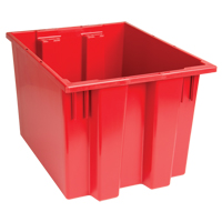 Stack & Nest Totes, 13" x 19.5" x 15.5", Red Air Extreme Inc.