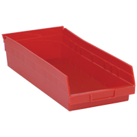 Shelf Bins, 8-3/8" W x 4" H x 17-7/8" D, Red, 40 lbs. Capacity Air Extreme Inc.