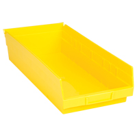 Shelf Bins, 8-3/8" W x 4" H x 17-7/8" D, Yellow, 40 lbs. Capacity Air Extreme Inc.