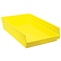 Bacs de rangement pour tablettes, 11-1/8" la x 4" H x 17-7/8" p, Jaune, Capacit&eacute; 40 lb Air Extreme Inc.