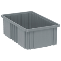 Contenants Divider Box, Plastique, 16,5" la x 10,9" p x 6" h, Gris Air Extreme Inc.