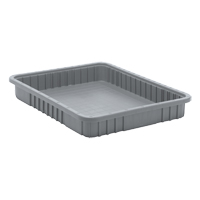 Contenants Divider Box, Plastique, 22,5" la x 17,5" p x 3" h, Gris Air Extreme Inc.