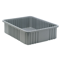 Contenants Divider Box, Plastique, 22,5" la x 17,5" p x 6" h, Gris Air Extreme Inc.