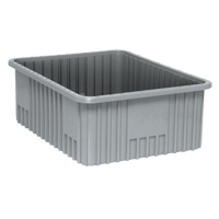 Contenants Divider Box, Plastique, 22,5" la x 17,5" p x 8" h, Gris Air Extreme Inc.