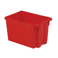 Polylewton Stack-N-Nest&reg; Containers, 12.1" x 19.4" x 12.9", Red Air Extreme Inc.