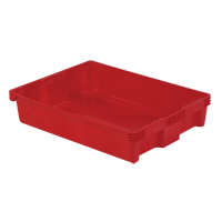 Polylewton Stack-N-Nest&reg; Containers, 6.1" x 29.6" x 22.4", Red Air Extreme Inc.