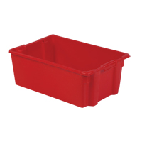 Polylewton Stack-N-Nest&reg; Containers, 10.5" x 28.4" x 18.7", Red Air Extreme Inc.