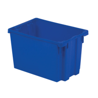 Polylewton Stack-N-Nest&reg; Containers, 12.1" x 19.4" x 12.9", Blue Air Extreme Inc.
