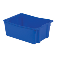 Polylewton Stack-N-Nest&reg; Containers, 10.5" x 26.1" x 18.7", Blue Air Extreme Inc.