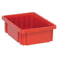 Contenants Divider Box, Plastique, 10,9" la x 8,3" p x 3,5" h, Rouge Air Extreme Inc.