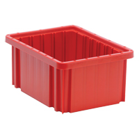 Contenants Divider Box, Plastique, 10,9" la x 8,3" p x 5" h, Rouge Air Extreme Inc.