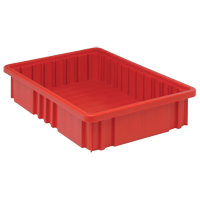 Contenants Divider Box, Plastique, 16,5" la x 10,9" p x 3,5" h, Rouge Air Extreme Inc.