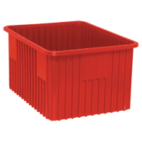 Contenants Divider Box, Plastique, 22,5" la x 17,5" p x 12" h, Rouge Air Extreme Inc.