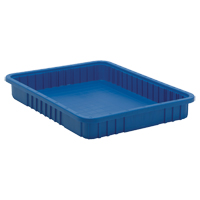 Divider Box&reg; Containers, Plastic, 22.5" W x 17.5" D x 3" H, Blue Air Extreme Inc.