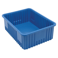 Contenants Divider Box, Plastique, 22,5" la x 17,5" p x 8" h, Bleu Air Extreme Inc.