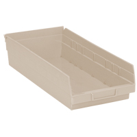 Economy Shelf Bin, 8-3/8" W x 4" H x 17-7/8" D, Ivory Air Extreme Inc.