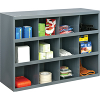 Storage Bin Cabinets, Steel, 12 Drawers, 33-3/4" x 12" x 23-7/8", Grey Air Extreme Inc.
