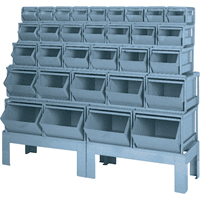Pre-Engineered Bin Combinations, 1000 lbs. Cap., 68" W x 19-1/2" D x 55 1/4" H, Blue Air Extreme Inc.