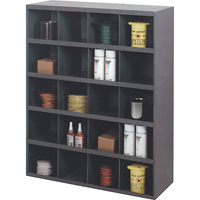Storage Bin Cabinets, Steel, 20 Drawers, 33-3/4" x 12" x 42", Grey Air Extreme Inc.