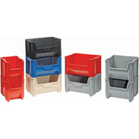 Contenants &agrave; empiler g&eacute;ants, 16,5" la x 17,5" p x 12,5" h, Gris Air Extreme Inc.