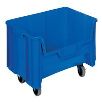 Bac g&eacute;ant mobile empilable, 12-7/16" ha x 19-7/8" la x 15-1/4" p, Capacit&eacute; de 250 lb, Bleu Air Extreme Inc.