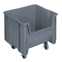 Bac g&eacute;ant mobile empilable, 12-1/2" ha x 16-1/2" la x 17-1/2" p, Capacit&eacute; de 250 lb, Gris Air Extreme Inc.