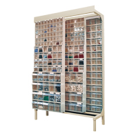 Free-Standing Tip-Out Bins Slider System, 48" W x 18" D x 77" H, 112 Drawers Air Extreme Inc.