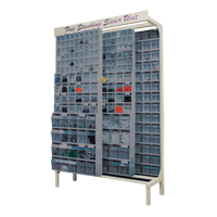 Free-Standing Tip-Out Bins Slider System, 48" W x 18" D x 77" H, 112 Drawers Air Extreme Inc.
