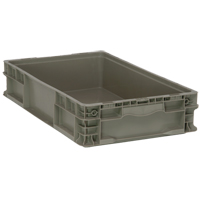Contenant pliable et empilable, 15" la x 24" p x 5" h, Gris Air Extreme Inc.